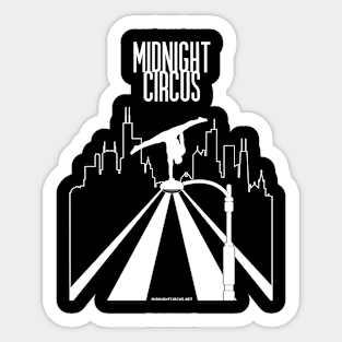 Midnight Circus Tour 2024 (White) Sticker
